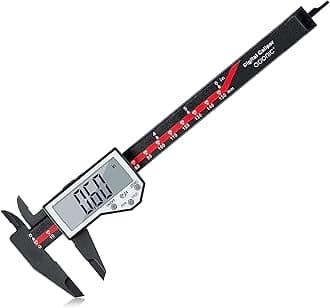 Adoric Digital Caliper, 0-6" Electronic Caliper Auto - Off Feature with Large LCD Screen Vernier Caliper Conversion Measuring Tool for Length Depth Inner Outer Diameter Measuring