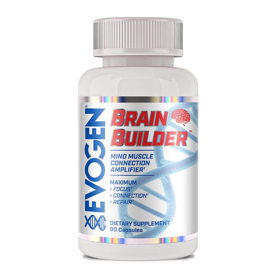 Brain Builder - Mind-Muscle Connection Amplifier | Boosts Focus, Concentration, & Connection | Lions Mane, Bacopa Monnieri, Alpha-GPC | 90 Capsules