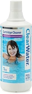 Clearwater Filter Cartridge Cleaner - 800 ml (1 kg) Solution for Hot Tub, Spa & Swimming Pool Maintenance, Deep Cleans Filters Effectively, Up to 16 Uses