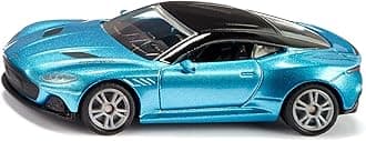 1582, Aston Martin DBS Superleggera, Toy car, Metal/plastic, Blue, Openable doors, Sports rims with rubber tyres
