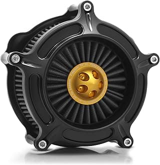 For harley davidson Sportster Air Cleaner filter street road glide M8 softail dyna 103 107 air intake Road King touring (OPS Black - Gray -Gold spike, Model A : Sportster 883 1200)