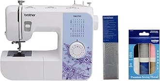 XM2701 27-Stitch Sewing Machine and SASEW6 6-Piece Premium Sewing Thread Pack, SA520 Water Soluble Stabilizer