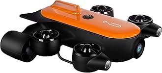 Geneinno Geneinno-T1-150BL Underwater Drone Camera, Unisex, Adult, Orange, 150M