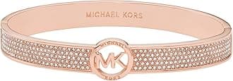 Michael Kors Women's Rose Gold Logo Heart Bangle - MKJ5039791