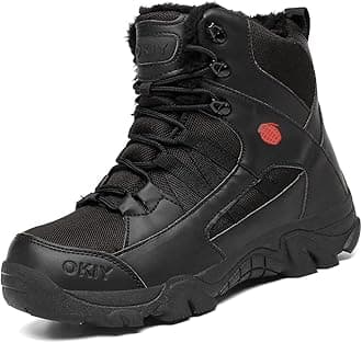 IYVW2021 Shoes Work Utility Footwear Military Tactical Mens Army Outdoor Sports Camping Hiking Work Combat Lace Up Breathable High Top Side Zipper Desert Leather Shoe Boots