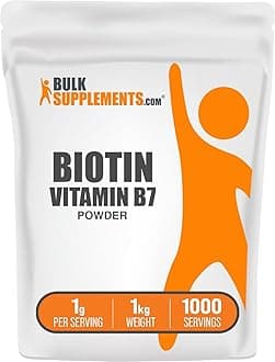 BULKSUPPLEMENTS.COM Biotin 10000mcg Powder - 1000mg per Serving (10mg Biotin), 1kg