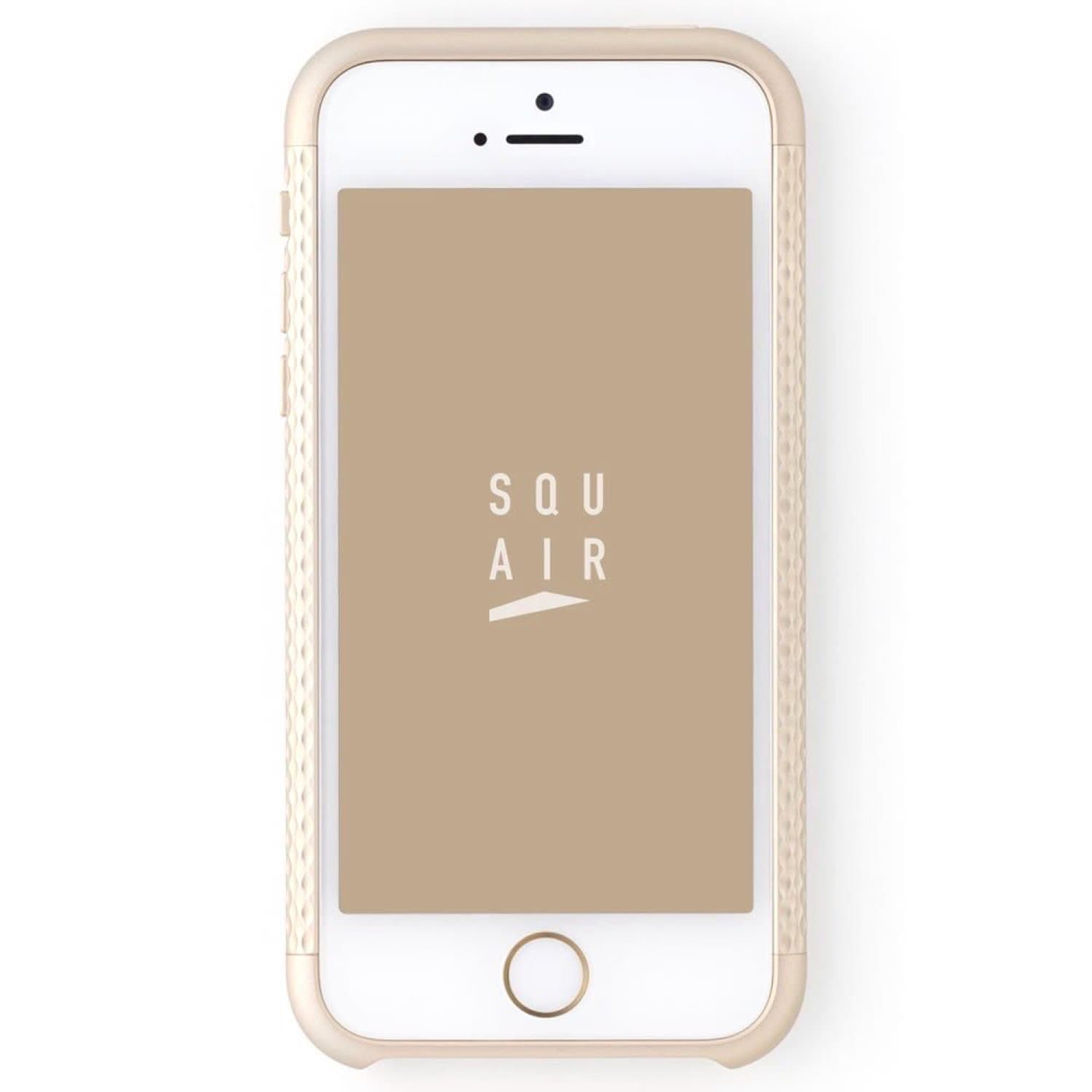 iPhone 5s Case, SQUAIR iPhone 5s Bumper Case Protective Duralumin A7075 Quattro Bumper [maid in Japan] for Apple iPhone 5s Cover case [Aluminum Metal Bumper][Aluminum Frames] Slim Protective Bumper Case for iPhone 5s[Gold]