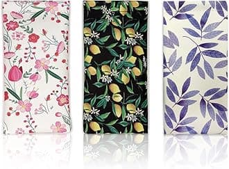 3 PACK Sunglasses Case, Eyeglasses Pouch for Women, Portable Leather Soft Glasses Cases with Cleaning Cloth