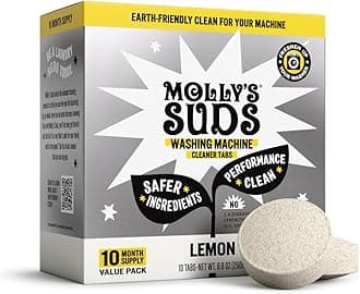 Washing Machine Cleaner | Removes Odors & Grime from Front & Top Loader Machines, Including HE (Citrus - 10 Tablets)