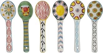 heart & home Demitasse Espresso Spoons, Little Spoons for Dessert, Coffee Spoons, Multicolor, 5-1/4” L