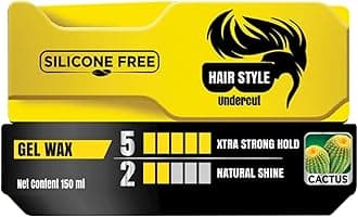 Naturals Extra Strong Hold Hair Wax | Non-Sticky | Silicon-Free & Natural Shine | Re-Stylable & Easy Wash-Off | For Men - 150 ml