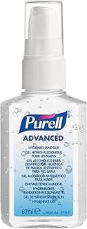 PURELL ADVANCED HAND SANITISER GEL 60mL, Portable Pump Bottle. Hand Sanitizer Gel kill 99.99% of most common germs. 70% alcohol formulation with moisturisers