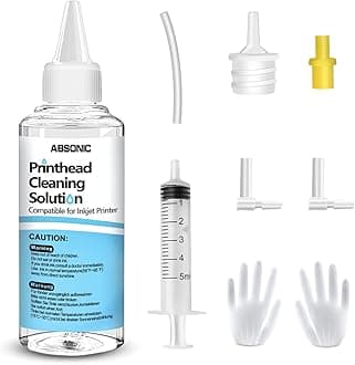 Printhead Cleaning Kit 100mL for Epson, Printer Cleaning Kit for HP, Inkjet Printer Head Cleaning Kit for Brother, Printer Cleaner Kit Nozzle Cleaner for Canon, Printer Print Head Cleaning Kit for DTF