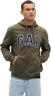GAP Logo Heritage Hoodie Hooded Full Zip Sweatshirt