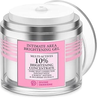 Divine Derriere Intimate Skin Lightening Gel for Body, Face, Bikini and Sensitive Areas - Skin Whitening Cream Contains Mulberry Extract, Arbutin, B-White Peptide 30ml / 1 oz.