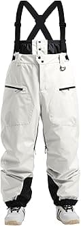 IMPHUT Ski Pants Snowboard Pants for Men, Baggy Snow Pants Insulated Waterproof Windproof, Mens Snow Bibs Overall