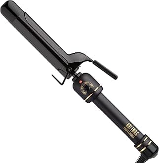 Professional Black Gold Curling Iron/Wand for Long Lasting Curls, 1 Ã‚¼ Inches