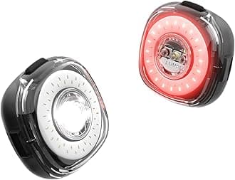 Firefly Smart Bike Light System - Sync Front & Rear LED Light | Custom Brightness, Flash Pattern, Day/Night Mode | Turn Signals | Brake Lights | Night Riding Bicycle Accessories for Men & Women