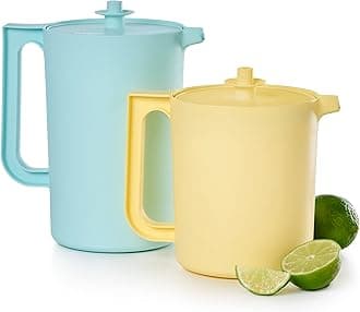 Heritage Pitcher Set in Vintage Colors - Dishwasher Safe & BPA Free - (Set of 2)