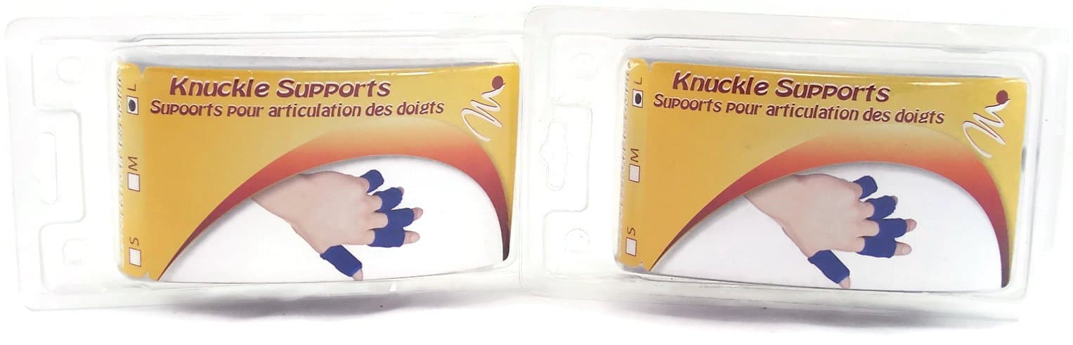 Knuckle Supports Medium Size Blue (2-Pack)