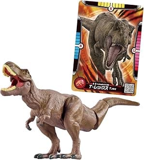 Takara Tomy Ania Jurassic World T-Rex (With Ania Battle Card) Animal Dinosaur Toy Ages 3 and Up