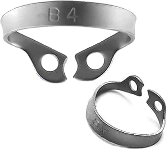 Professional Dental Rubber Dam Clamps | Endodontic Hygenic Brinker Universal Retractors| Tissue Gingival Lower Molars | Restorative Instruments Tools CE (B4 Clamp Single)