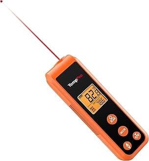 TempPro TP410 Infrared Thermometer Gun Non-Contact Laser Thermometer Gun for Cooking, Temperature Gun with Range -58℉~1022℉ for Pizza Oven Accessories, Griddle, HVAC, Engine(Previously ThermoPro)