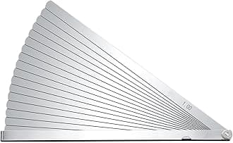 Metric Feeler Gauge Gap Measurement Tool 12-inch Long 17 Blades 0.02-1.00mm Thickness