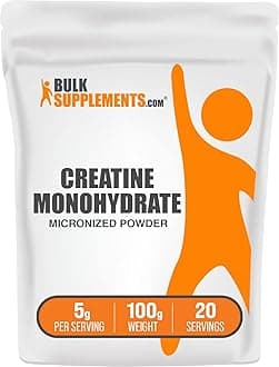 com Creatine Monohydrate Powder | Creatine Powder, 5g per Serving, Pure, Unflavored & Gluten Free, 100g