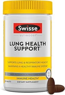 Mullein Lung Cleanse for Smokers | Clear Lungs with Mullein Leaf Extract | Respiratory Health & Lung Support Supplement | Lung Detox | Healthy Immune Support | 90 Tablets