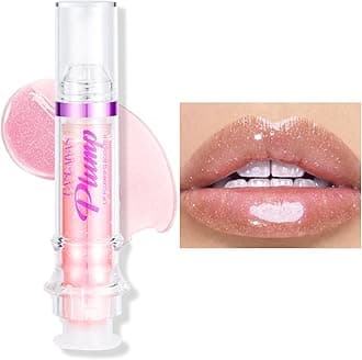 Erinde Lip Plumper Gloss, Natural Spicy Lip Plumping Booster Oil, Ultra-Hydrating & Nourishing Plump Lip Plumper, Glossy Finish Fuller Lip Plumping Gloss for Women Girls, 02#