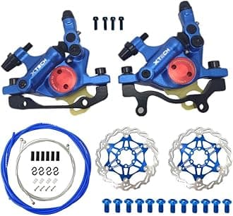 Zoom XTECH HB-100 Mountain Bike Hydraulic Line Pulling Disc Brakes Electric Folding Car Mountain Road Bike Line Pull Oil Brake with Discs