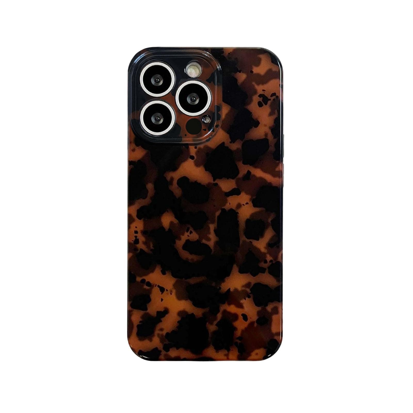 Tortoise Shell Retro Phone Case Compatible with iPhone 14 Pro Max Chic Amber Brown Leopard Stylish Classic Soft Slim Protective Cover for iPhone 14promax 6.7inch
