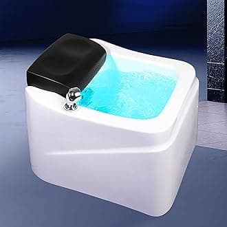 Feet Soaking Tub,Pedicure Foot Spa,Acrylic Pedicure Sink,Foot Massager Spa,ice Bath Tub,pedicure Kit Foot Spa,Foot Bath Spa With Massage Surfing,foot Spa,foot Bath Basin,with 7 Colorful Lights