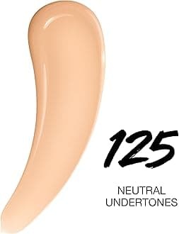 Maybelline Super Stay Lumi-Matte Foundation, Lightweight and Buildable Full Coverage Foundation Makeup For Up To 30HR Wear, 125, 1 Count