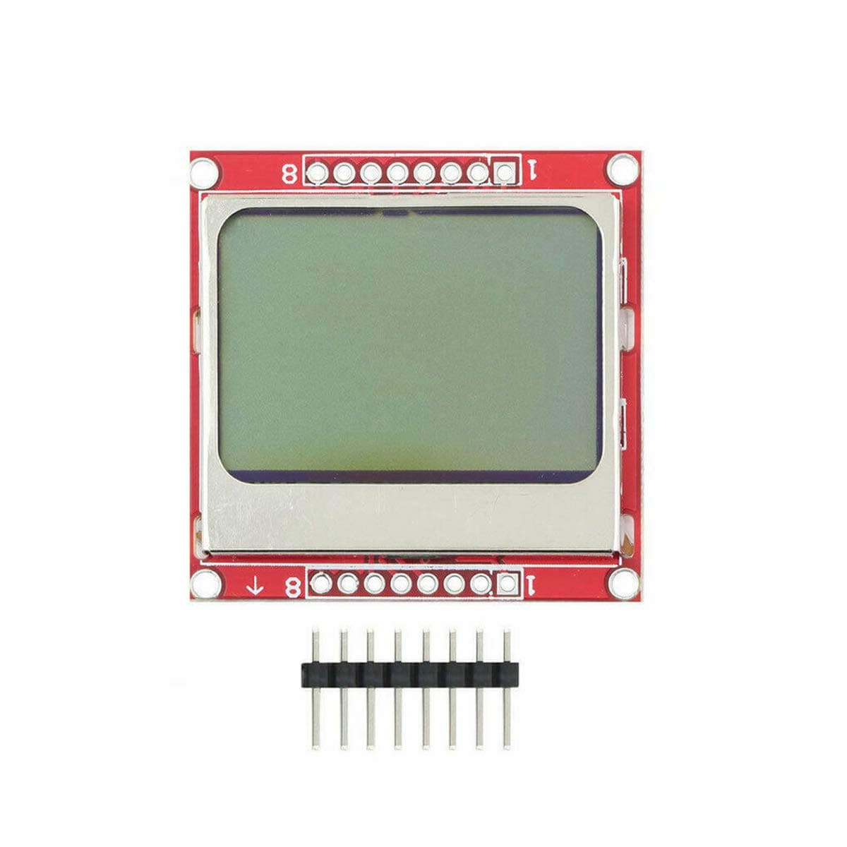 84 * 48 84x48 LCD Module White Backlight PCB Compatible with 5110 Ar-duino Raspberry pi USA