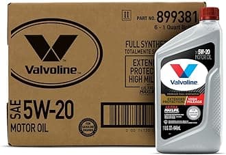 Extended Protection High Mileage with Ultra MaxLife Technology 5W-20 Full Synthetic Motor Oil 1 QT, Case of 6