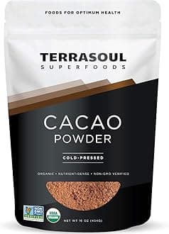 Terrasoul Superfoods Raw Organic Cacao Powder, 2 Lbs (2 Pack) - Raw | Keto | Vegan
