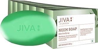 Jiva Neem Soap - 100gm (Pack of 7) | 100% Pure & Natural | Deep Cleansing Of Pores | Helps to Prevent Pimples, Acne