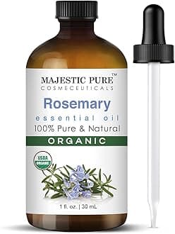 Organic Rosemary Essential Oil - 100% Pure & Premium Oil for Hair Growth, Skin, Face, Aromatherapy & Diffuser - 1 fl oz | Perfect Oil for Hair Growth