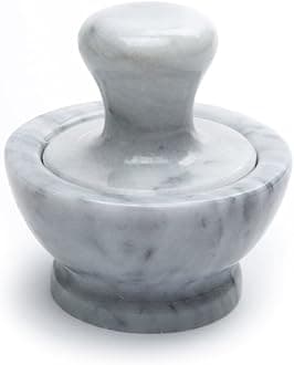 Fox Run 3844 Marble Mortar and Pestle, White