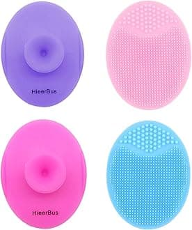 Soft Silicone Face Scrubber,Facial Cleansing Brush,Facial Exfoliation Scrub for Massage Pore Cleansing Blackhead Removing Deep Scrubbing for All Kinds of Skins