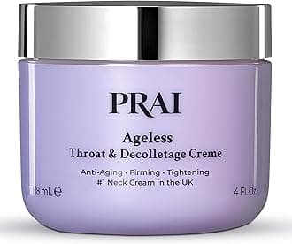 PRAI Neck Creme for Tightening & Firming Beauty | Neck Firming Cream That Boosts Elasticity | Cruelty & Paraben-Free Vegan Neck Tightening Cream | Neck and Chest Firming Cream With Hyaluronic Acid