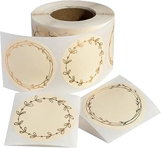 MONEST Waterproof & Oil Resistant Jar & Lid Stickers - Pantry/Canning, Spice ...