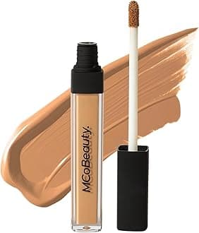 MCoBeauty Brighten & Perfect Cream Concealer, 2 Light Natural, Brightening Coverage for Flawless Complexion, Vegan, Cruelty Free Cosmetics