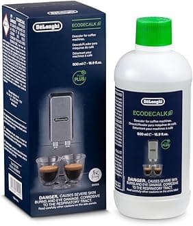De'Longhi EcoDecalk Descaler, 500ml - Eco-Friendly Limescale Remover for Coffee Makers, Natural Lactic Acid, Preserves Coffee Flavor, Upto 3x Faster & More Effective than Citric Acid DLSC500