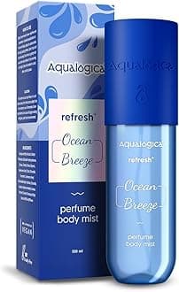 Aqualogica Refresh+ Ocean Breeze Perfume Body Mist for Women | Refreshing Aquatic Fragrance | Hydrating & Non-Irritating | Double Duty Mist For Hair & Body | Skin Friendly | 150 Ml