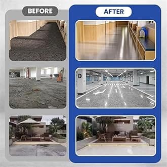 Generic High-Gloss Marble Effect Epoxy Floor Paint, Water-Based, 0.5KG, Quick-Dry, Non-Slip, Wear-Resistant, Self-Leveling, Waterproof, Concrete, Tiles, Marble, Indoor and Outdoor