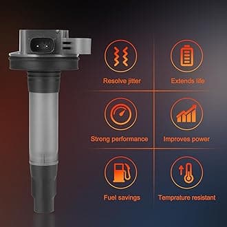 PAPAPARTS Set of 6 Ignition Coil Pack UF553 DG520 Compatible with Mazda 6 CX-9 Mercury Sable Lincoln Ford Edge Explorer F150 Flex Fusion Mustang Police Taurus Transit MKS MKX MKZ V6 3.5L 3.7L