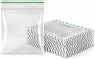 Small Clear Resealable Grip Seal Bags Polythene Plastic Baggies - Durable Grip Zip Lock Seal - 40x40mm (300pcs)